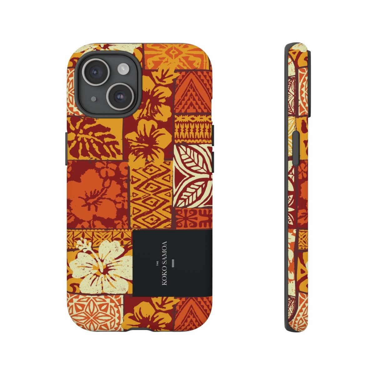 Glossy Tough Phone Case for iPhone 17 with Sataoa Sunrise design, by Printify, featuring vibrant sunrise artwork.