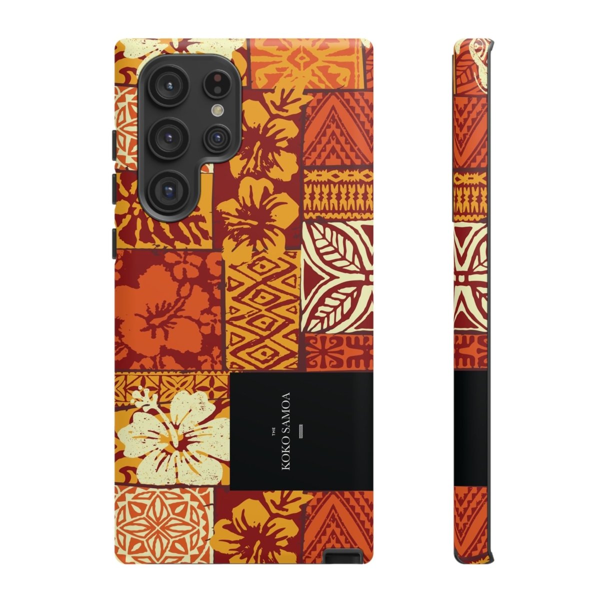 Glossy tough phone case for iPhone 17 featuring Sataoa Sunrise design by Printify, suitable for AU, NZ, and USA.