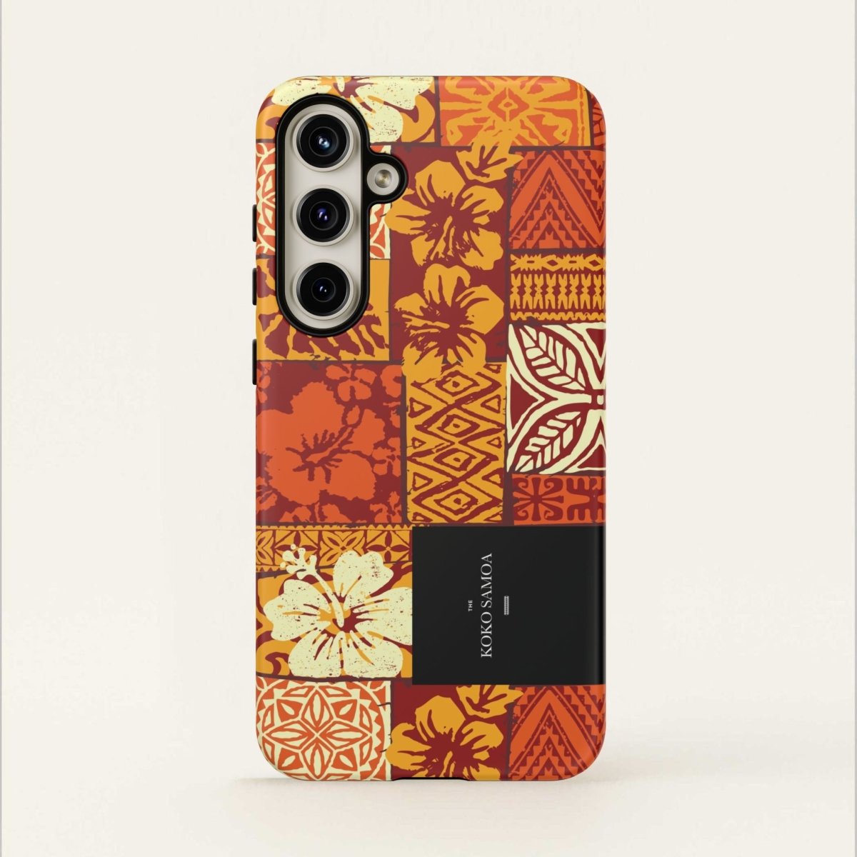 Glossy tough phone case for iPhone 17 featuring Sataoa Sunrise design, by Printify, suitable for AU, NZ, and USA regions.