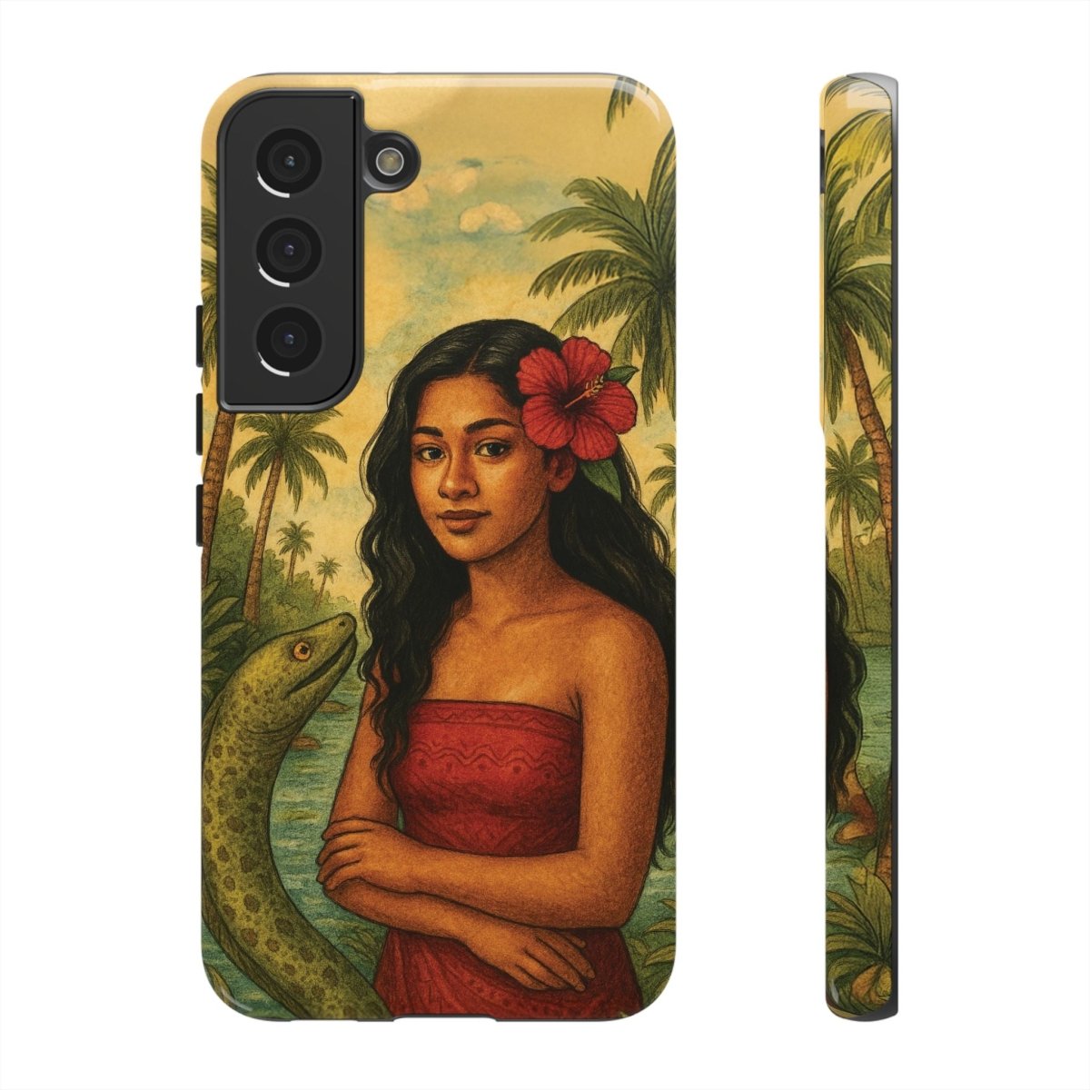WOYC Tough Phone Case for iPhone 17 featuring Sina & The Eel design, glossy finish, durable protection for AU, NZ, and US markets.