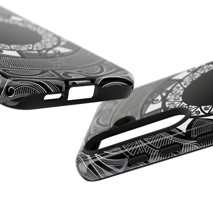 Glossy WOYC tough phone case for Samsung Galaxy S25 featuring Māori design, suitable for AU, NZ, and USA markets.